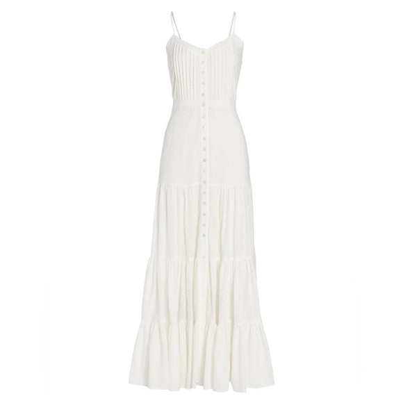Veronica Beard Dresses & Skirts - 🎸VERONICA BEARD🎸🔥NWT🔥ALONDRA EYELET TIERED OFF-WHITE MAXI DRESS